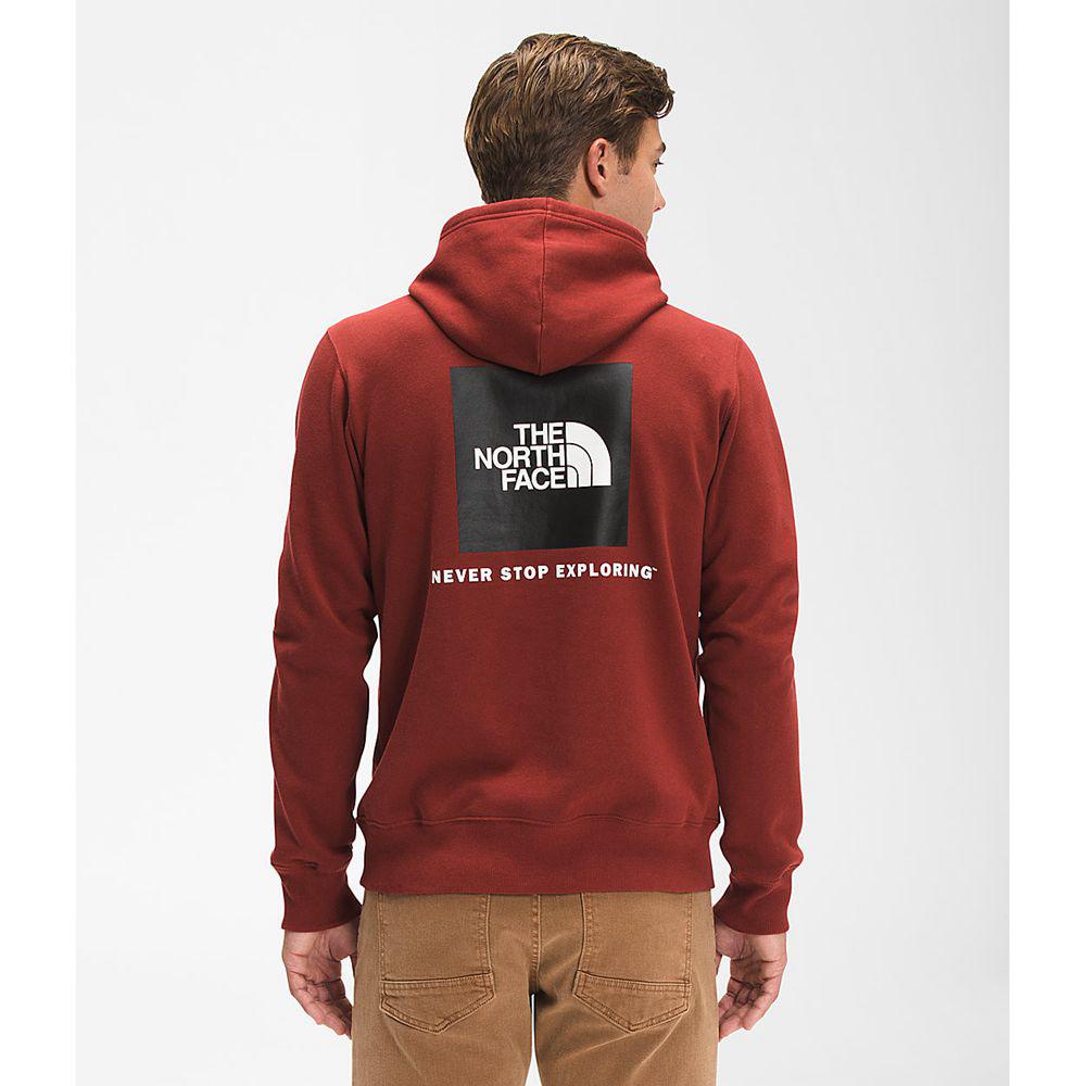 The North Face Box Nse Pullover Ανδρικα Φούτερ Hoodie - Κοκκινα / Μαυρα (DWBJ59178)